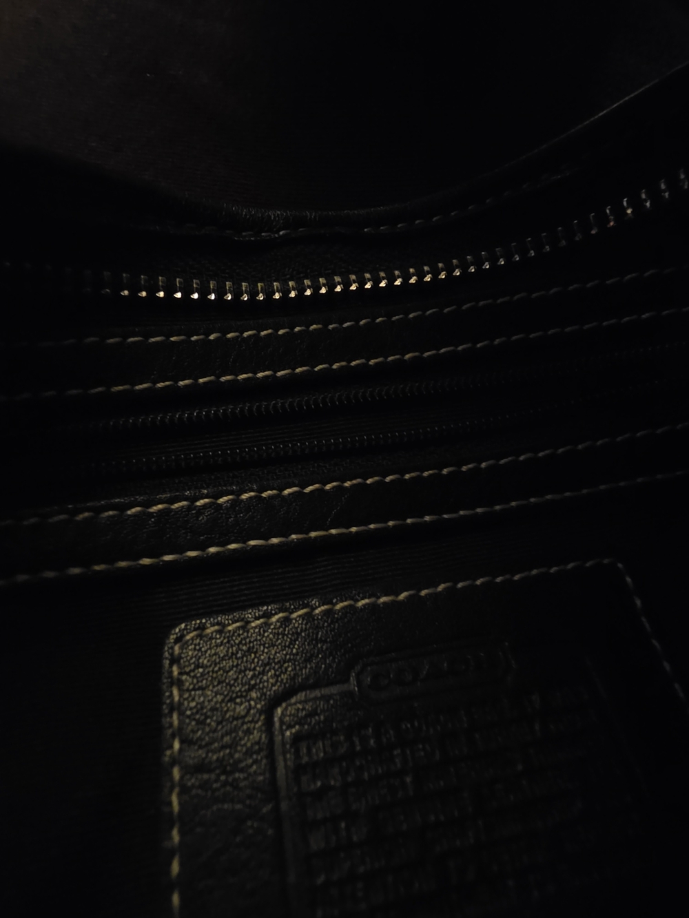 Coach Black and Gray Signature Canvas Shoulder Bag - Picture 5 of 12